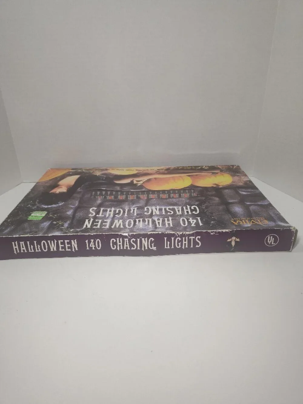 Vintage Elvira Halloween 140 Multicolor Chasing Lights Set NOS NIB Horror Decor